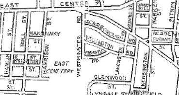 1946 map of Hollywood